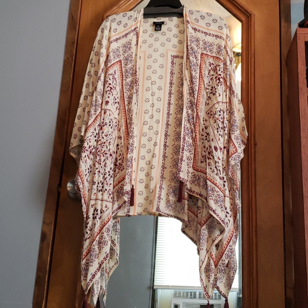 Rue 21 Kimono Tassel Cardigan